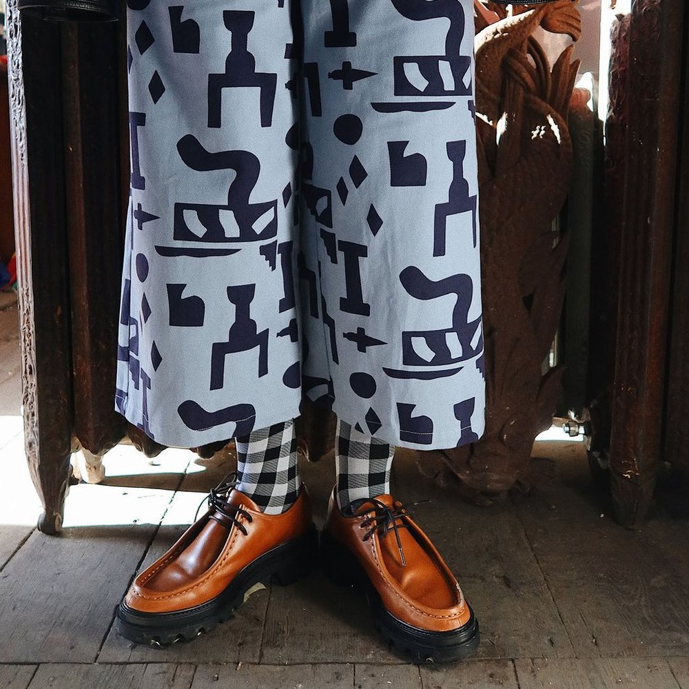 NWT Lazy Oaf Jumpsuit - Shapes Bric-a-brac Pattern - Picture 5 of 10